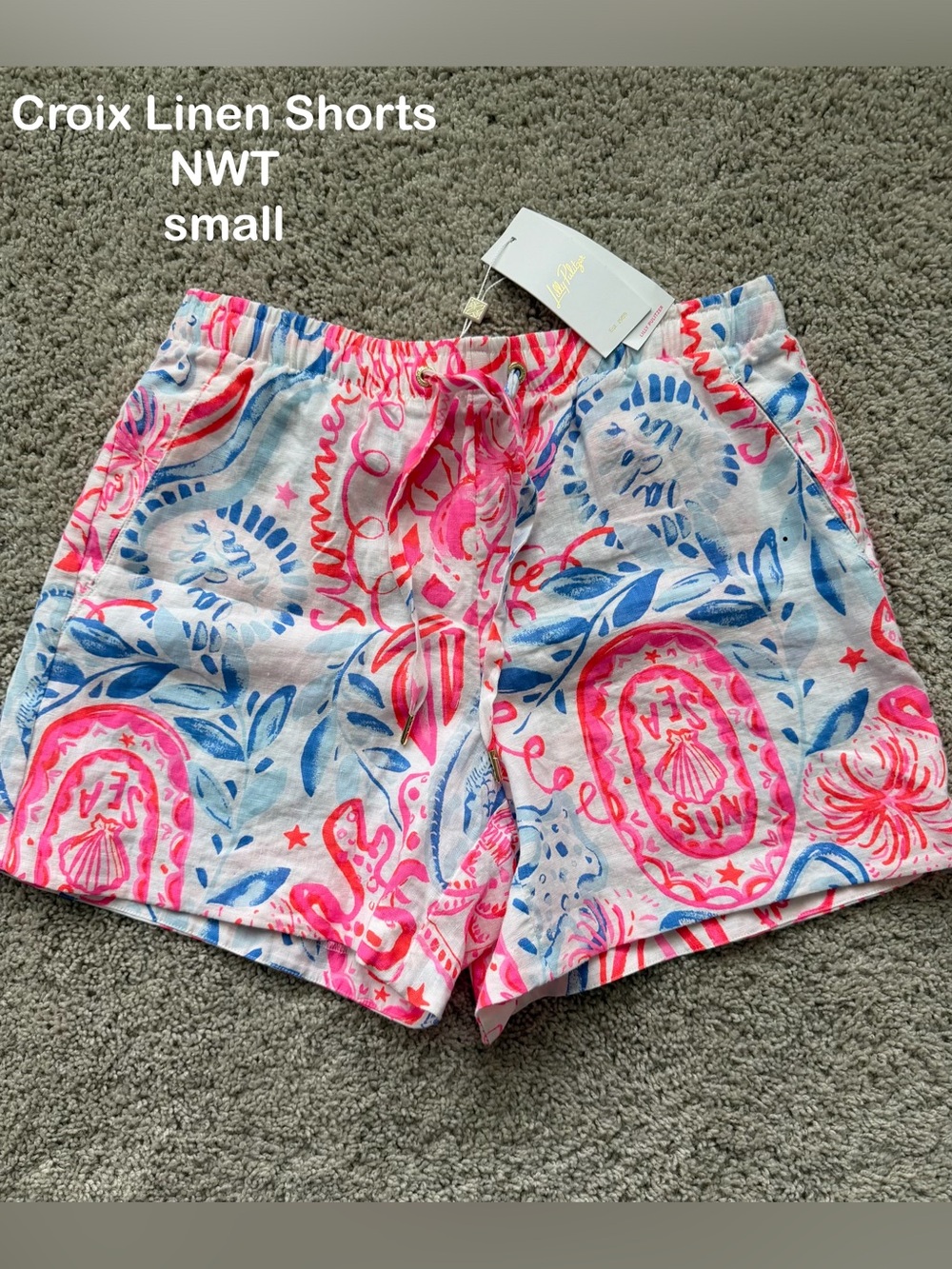 Lilly Pulitzer Croix Linen Shorts